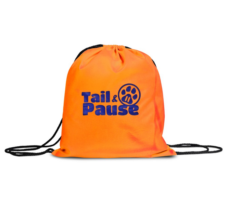 Durable Branded Draw String Bag - Orange