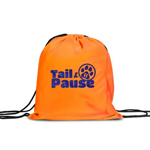 Durable Branded Draw String Bag - Orange